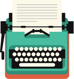 Typewriter illustration